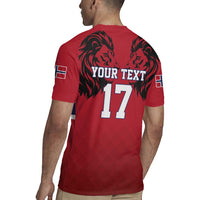 Custom Norway Football Rugby Jersey Lion Sporty Style