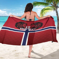 Custom Norway Football Sarong Lion Sporty Style
