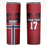 Custom Norway Football Skinny Tumbler Lion Sporty Style