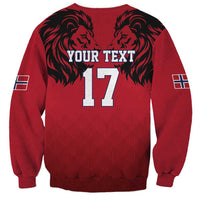 Custom Norway Football Sweatshirt Lion Sporty Style