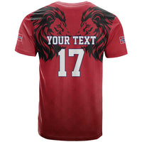 Custom Norway Football T Shirt Lion Sporty Style