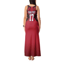 Custom Norway Football Tank Maxi Dress Lion Sporty Style
