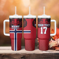 Custom Norway Football Tumbler With Handle Lion Sporty Style
