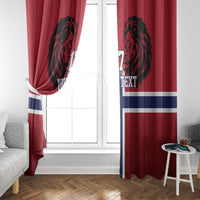 Custom Norway Football Window Curtain Lion Sporty Style