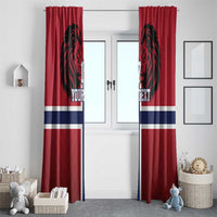Custom Norway Football Window Curtain Lion Sporty Style