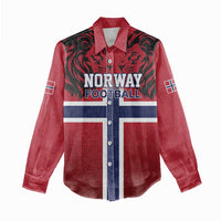 Custom Norway Football Women Casual Shirt Lion Sporty Style