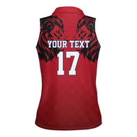 Custom Norway Football Women Sleeveless Polo Shirt Lion Sporty Style