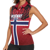 Custom Norway Football Women Sleeveless Polo Shirt Lion Sporty Style