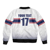 Norway Ice Hockey Custom Bomber Jacket Norge Polar Bears White Style