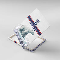 Norway Ice Hockey Custom Canvas Wall Art Norge Polar Bears White Style