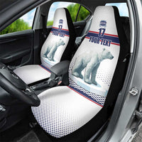 Norway Ice Hockey Custom Car Seat Cover Norge Polar Bears White Style