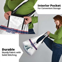 Norway Ice Hockey Custom Grocery Bag Norge Polar Bears White Style