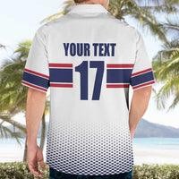 Norway Ice Hockey Custom Hawaiian Shirt Norge Polar Bears White Style