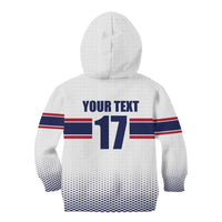 Norway Ice Hockey Custom Kid Hoodie Norge Polar Bears White Style