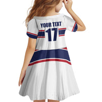 Norway Ice Hockey Custom Kid Short Sleeve Dress Norge Polar Bears White Style