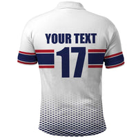 Norway Ice Hockey Custom Polo Shirt Norge Polar Bears White Style