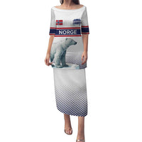 Norway Ice Hockey Custom Puletasi Norge Polar Bears White Style