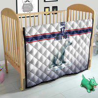 Norway Ice Hockey Custom Quilt Norge Polar Bears White Style