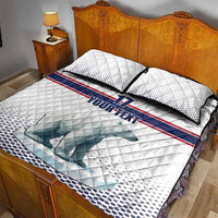 Norway Ice Hockey Custom Quilt Bed Set Norge Polar Bears White Style