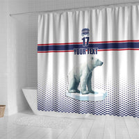 Norway Ice Hockey Custom Shower Curtain Norge Polar Bears White Style