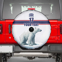 Norway Ice Hockey Custom Spare Tire Cover Norge Polar Bears White Style