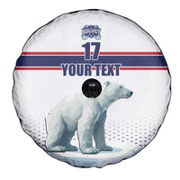Norway Ice Hockey Custom Spare Tire Cover Norge Polar Bears White Style