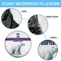 Norway Ice Hockey Custom Spare Tire Cover Norge Polar Bears White Style