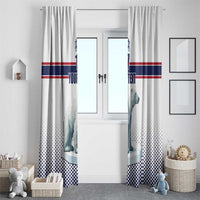 Norway Ice Hockey Custom Window Curtain Norge Polar Bears White Style