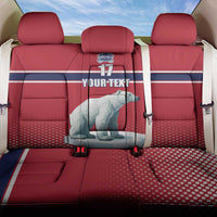 Norway Ice Hockey Custom Back Car Seat Cover Norge Polar Bears Red Style