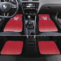 Norway Ice Hockey Custom Car Mats Norge Polar Bears Red Style