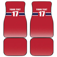 Norway Ice Hockey Custom Car Mats Norge Polar Bears Red Style
