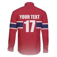 Norway Ice Hockey Custom Family Matching Puletasi and Hawaiian Shirt Norge Polar Bears Red Style