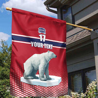 Norway Ice Hockey Custom Garden Flag Norge Polar Bears Red Style