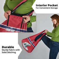 Norway Ice Hockey Custom Grocery Bag Norge Polar Bears Red Style