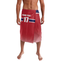 Norway Ice Hockey Custom Lavalava Norge Polar Bears Red Style