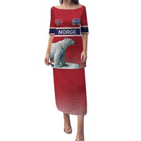 Norway Ice Hockey Custom Puletasi Norge Polar Bears Red Style