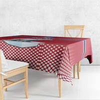 Norway Ice Hockey Custom Tablecloth Norge Polar Bears Red Style