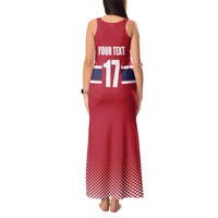 Norway Ice Hockey Custom Tank Maxi Dress Norge Polar Bears Red Style