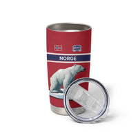 Norway Ice Hockey Custom Tumbler Cup Norge Polar Bears Red Style