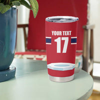 Norway Ice Hockey Custom Tumbler Cup Norge Polar Bears Red Style