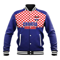 Custom Croatia Football Baseball Jacket Sporty Style