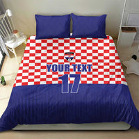Custom Croatia Football Bedding Set Sporty Style