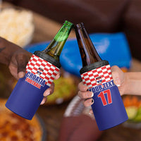Custom Croatia Football 4 in 1 Can Cooler Tumbler Sporty Style