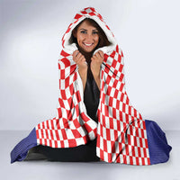 Custom Croatia Football Hooded Blanket Sporty Style