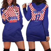 Custom Croatia Football Hoodie Dress Sporty Style