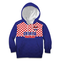 Custom Croatia Football Kid Hoodie Sporty Style