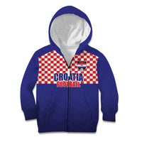 Custom Croatia Football Kid Hoodie Sporty Style