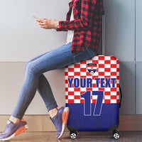 Custom Croatia Football Luggage Cover Sporty Style