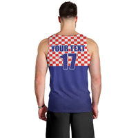 Custom Croatia Football Men Tank Top Sporty Style