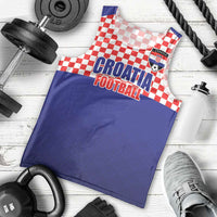 Custom Croatia Football Men Tank Top Sporty Style